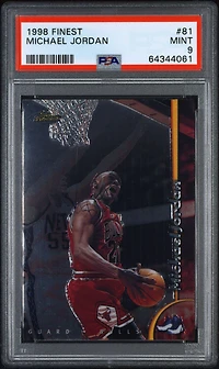 1998 Finest 81 Michael Jordan PSA 9
