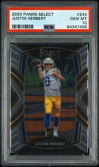 2020 Panini Select Justin Herbert PSA