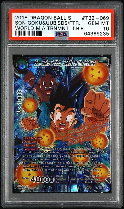 2018 Dragon Ball Super Card Game World Martial Arts Tournament Themed Booster Pack Tb2-069 Son Goku & Uub