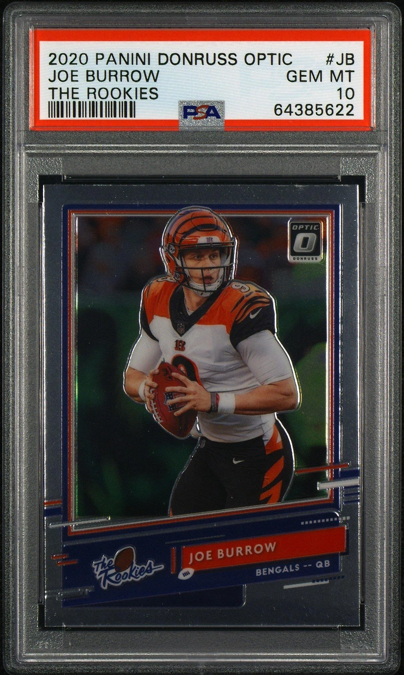 2020 Panini Donruss Optic The Rookies Jb Joe Burrow PSA 10