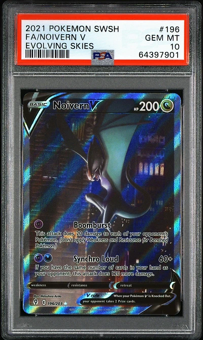 2021 Pokemon Sword & Shield Evolving Skies Full Art/noivern V PSA