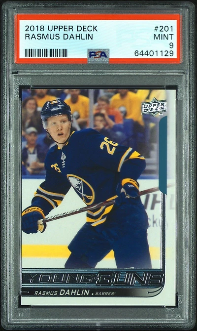 2018 Upper Deck 201 Rasmus Dahlin PSA 9