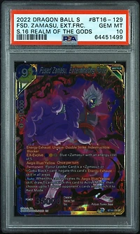 2022 Dragon Ball Super Card Game Series 16 Realm Of The Gods Bt16-129 Fused Zamasu, Exterminating Force PSA 10