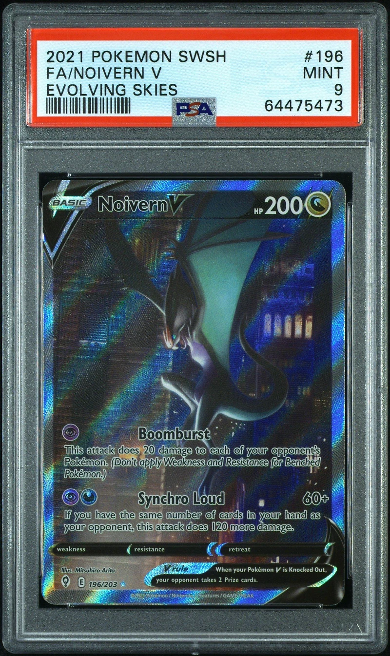 2021 Pokemon Sword & Shield Evolving Skies 196 Fa/noivern V PSA
