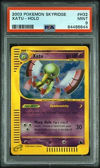 2003 Pokemon Skyridge H32 Xatu-holo PSA 9