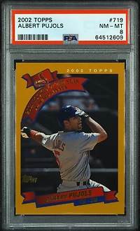 2002 Topps 719 Albert Pujols PSA 8