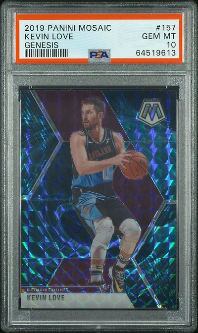 2019 Panini Mosaic 157 Kevin Love Genesis PSA 10
