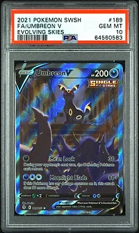 2021 Pokemon Sword & Shield Evolving Skies Fa/umbreon V PSA