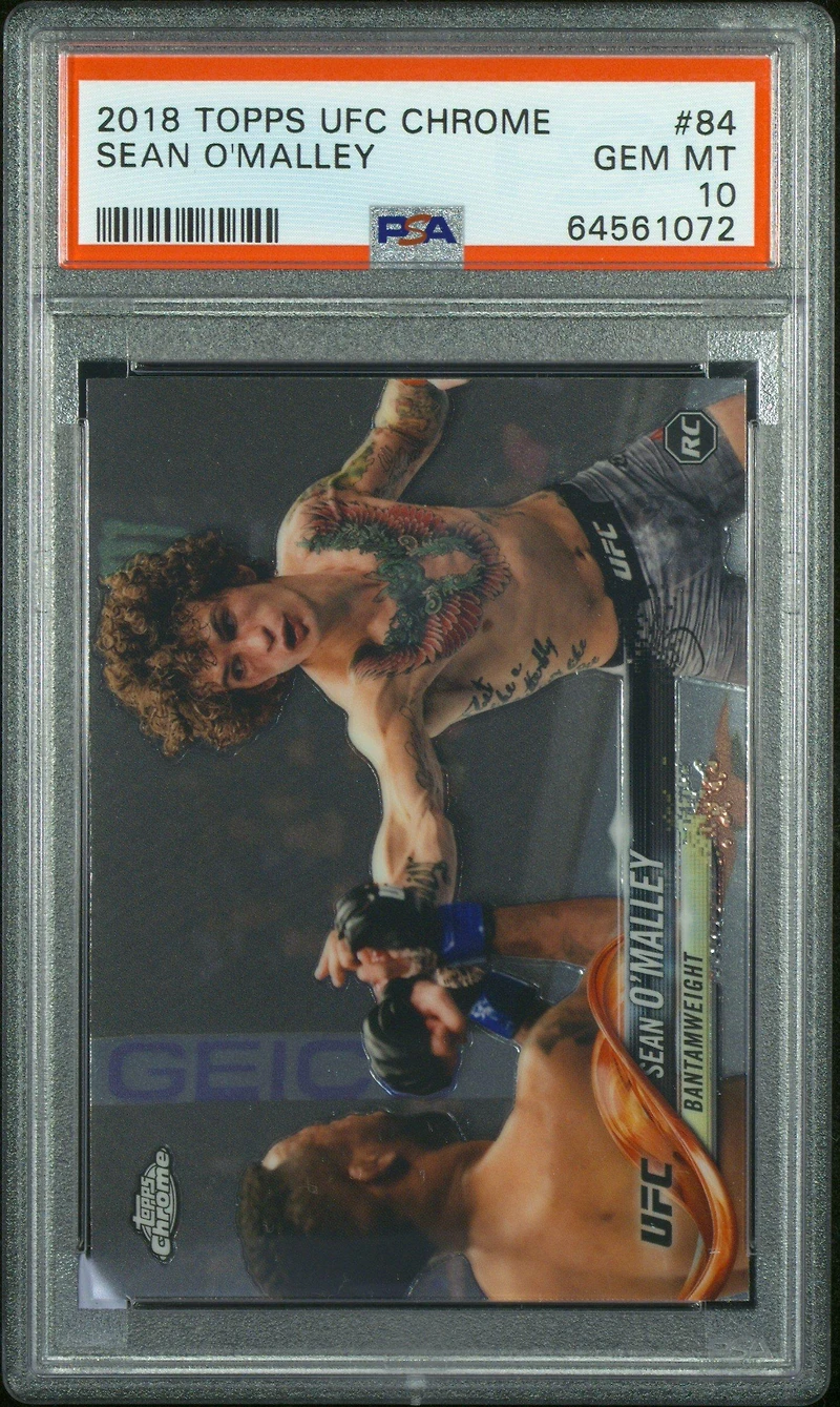 2018 Topps Ufc Chrome 84 Sean O'malley PSA 10