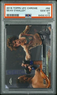 2018 Topps Ufc Chrome 84 Sean O'malley PSA 10