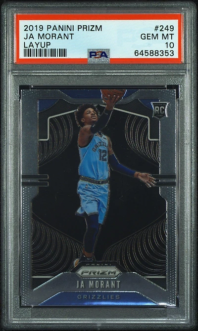 2019 Panini Prizm 249 Ja Morant Variation PSA 10