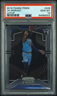 2019 Panini Prizm 249 Ja Morant Variation PSA 10
