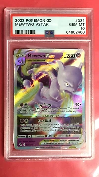2022 Pokemon Go 031 Mewtwo Vstar PSA