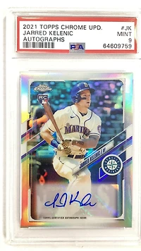 2021 Topps Chrome Update Autographs Jk Jarred Kelenic PSA 9