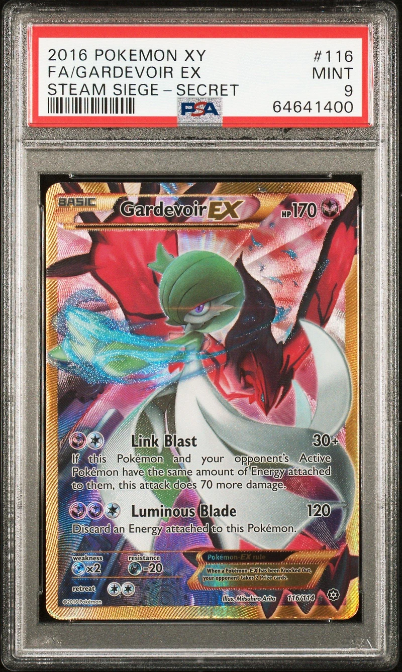 2016 Pokemon Xy Steam Siege 116 Full Art/gardevoir Ex Secret PSA