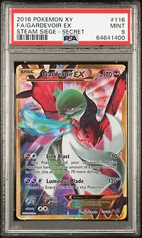 2016 Pokemon Xy Steam Siege 116 Full Art/gardevoir Ex Secret PSA