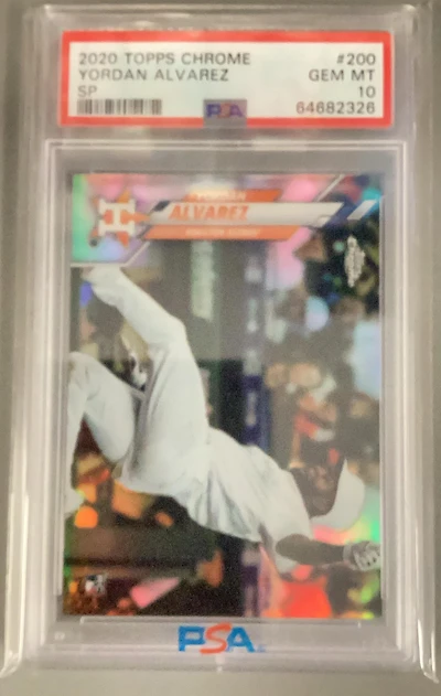 2020 Topps Chrome 200 Yordan Alvarez Sp PSA 10