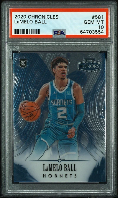 2020 Panini Chronicles 581 Lamelo Ball PSA 10