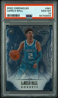 2020 Panini Chronicles 581 Lamelo Ball PSA 10