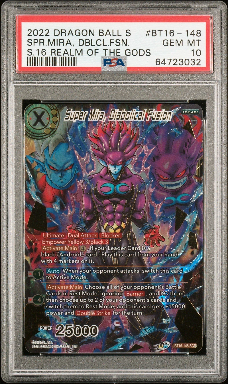 2022 Dragon Ball Super Card Game Series 16 Realm Of The Gods Bt16-148 Super Mira