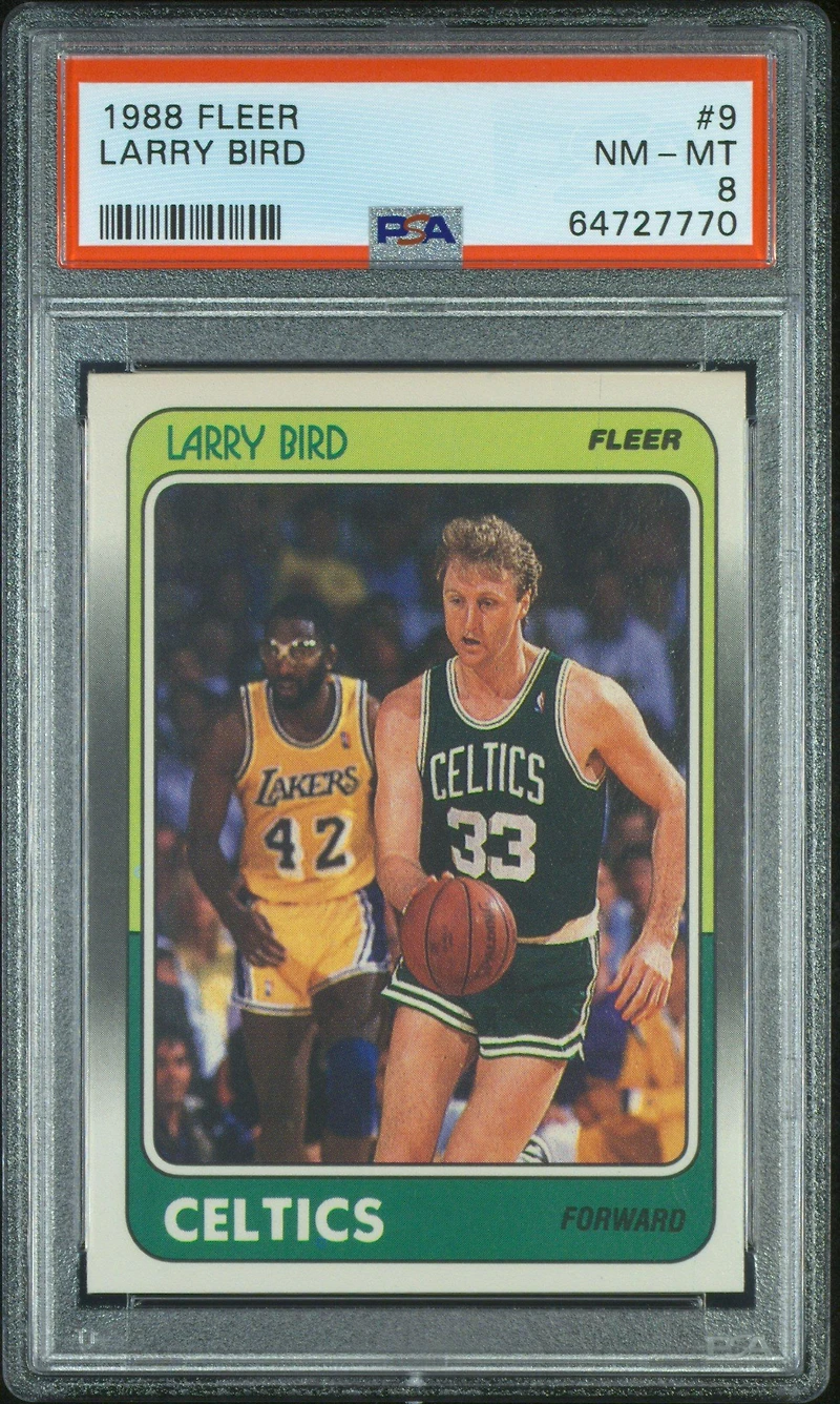 Fleer 9 Larry Bird PSA