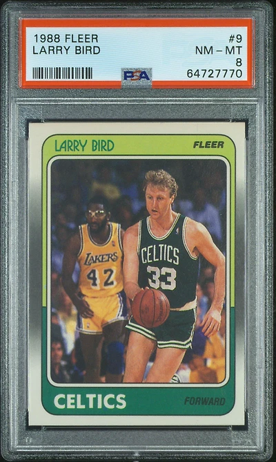 Fleer 9 Larry Bird PSA