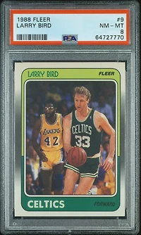 Fleer 9 Larry Bird PSA