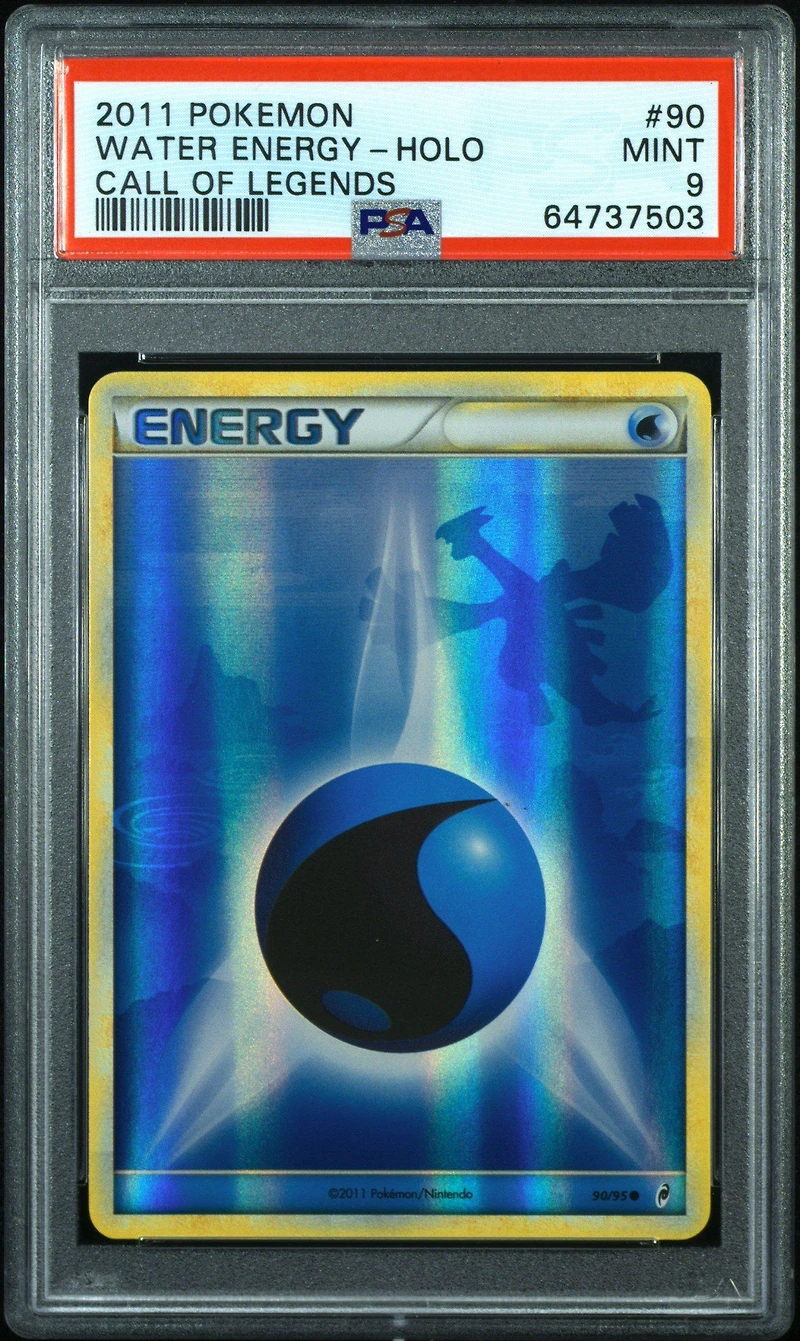2011 Pokemon Call Of Legends 90 Water Energy-holo PSA 9