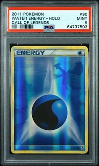 2011 Pokemon Call Of Legends 90 Water Energy-holo PSA 9