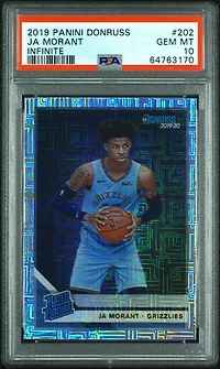 2019 Panini Donruss 202 Ja Morant Infinite PSA 10