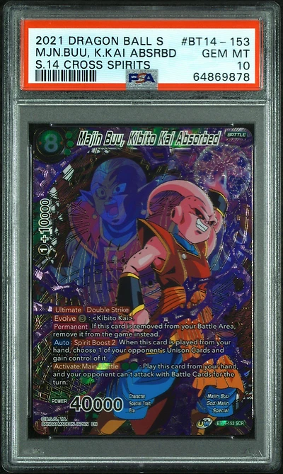2021 Dragon Ball Super Card Game Series 14 Cross Spirits Bt14-153 Mjn Buu