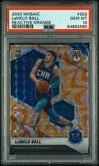 2020 Panini Mosaic 202 Lamelo Ball Reactive PSA 10