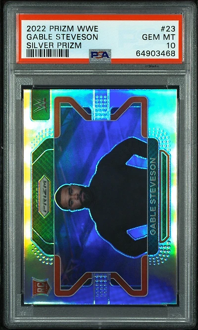 2022 Panini Prizm Wwe 23 Gable Steveson Silver Prizm PSA 10