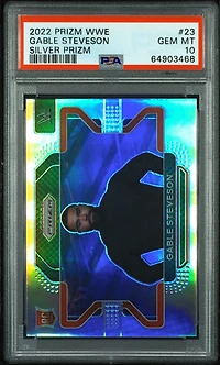 2022 Panini Prizm Wwe 23 Gable Steveson Silver Prizm PSA 10
