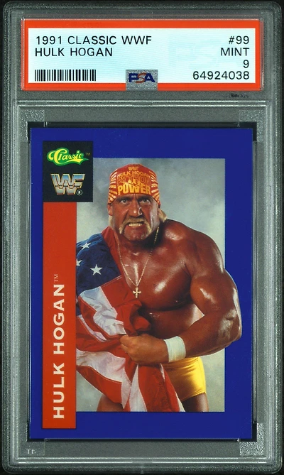 1991 Classic Wwf 99 Hulk Hogan PSA 9