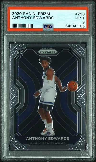 2020 Panini Prizm 258 Anthony Edwards PSA