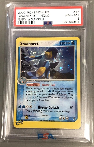 2003 Pokemon Ex Ruby & Sapphire 13 Swampert-holo PSA