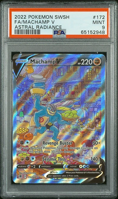 2022 Pokemon Sword & Shield Astral Radiance Fa/machamp V PSA