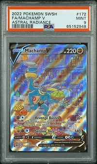 2022 Pokemon Sword & Shield Astral Radiance Fa/machamp V PSA