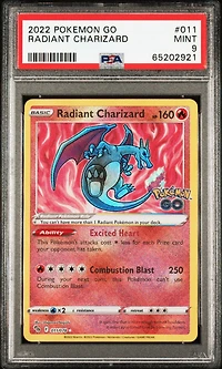 2022 Pokemon Go 011 Radiant Charizard PSA
