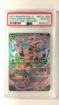 2021 Dragon Ball Super Card Game Series 14 Cross Spirits Bt14-062 M.buu,undltd.mght/b. PSA 10