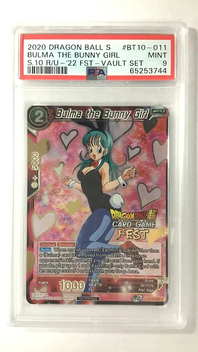 2022 Dragon Ball Super Card Game Fest 2021 Vault Set Bt10-011 Bulma The Bunny Girl PSA