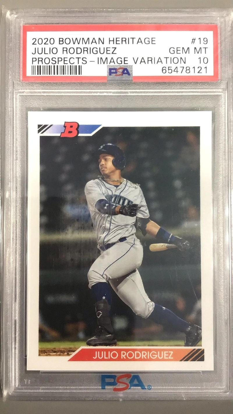 2020 Bowman Heritage Prospects 19 Julio Rodriguez PSA 10
