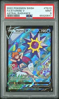 2022 Pokemon Sword & Shield Astral Radiance Tg13 Fa/starmie V PSA