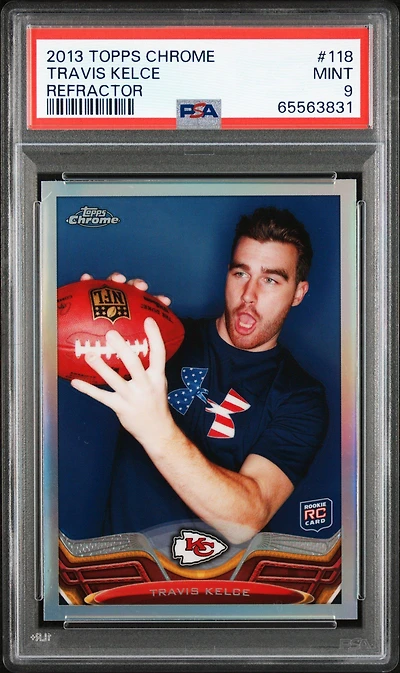 2013 Topps Chrome 118 Travis Kelce Refractor PSA 9