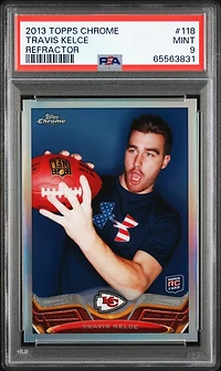 2013 Topps Chrome 118 Travis Kelce Refractor PSA 9