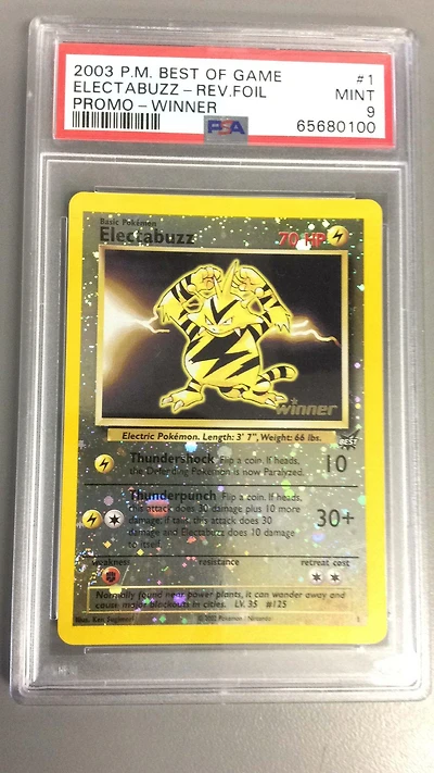 2003 Pokemon Best Of Game Promo 1 Electabuzz PSA 9