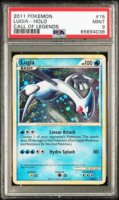 2011 Pokemon Call Of Legends 15 Lugia-holo PSA