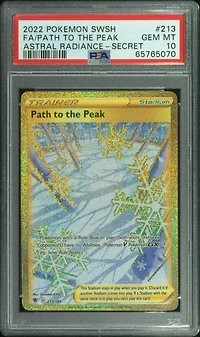 2022 Pokemon Sword & Shield Astral Radiance 213 Full Art/path To The Peak Secret PSA 10