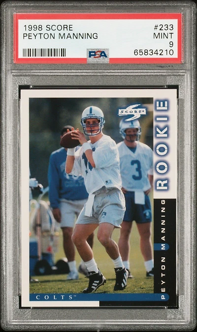 1998 Score 233 Peyton Manning PSA 9